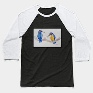 Blue Kingfishers - birds - bird art Baseball T-Shirt